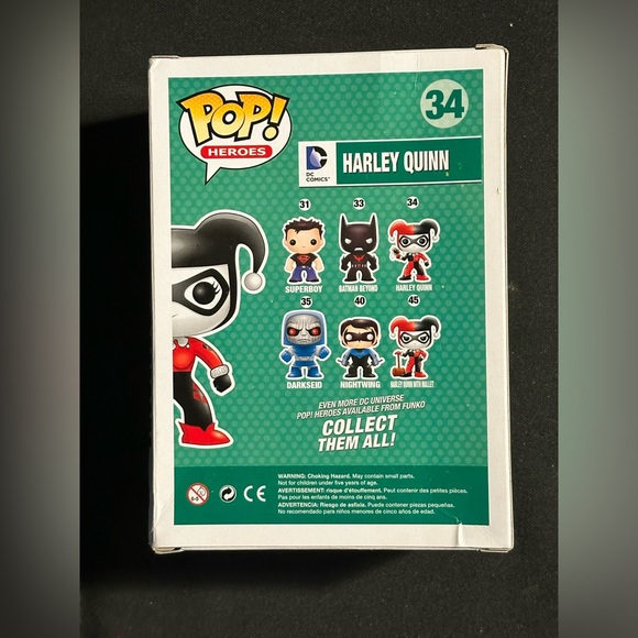 NIB # 34 Harley Quinn Funko Pop Heroes - Picture 3 of 5